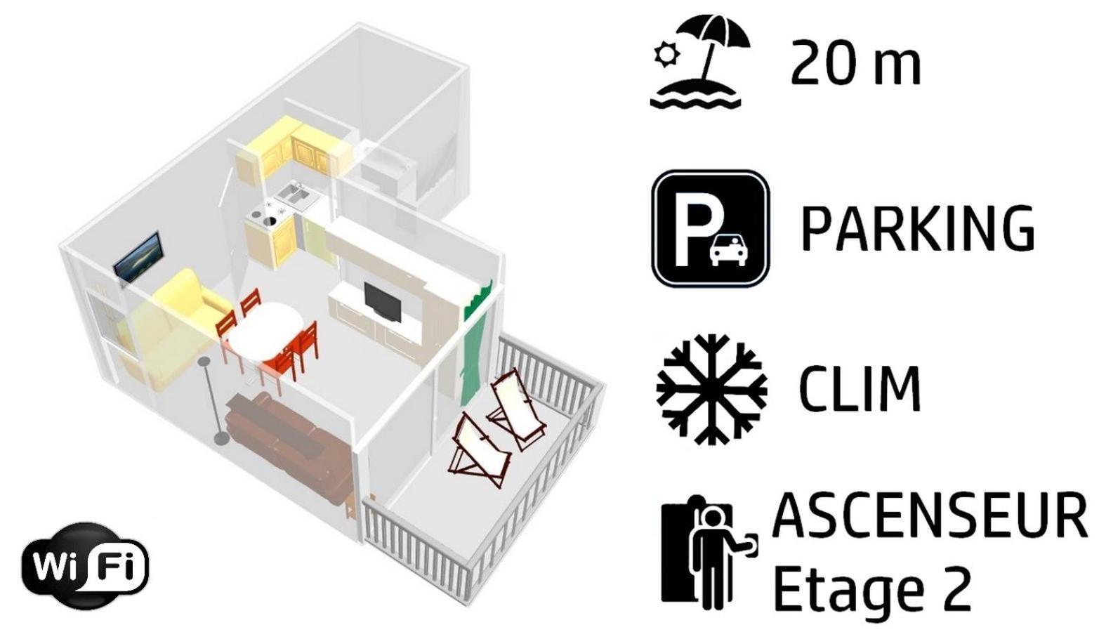 Studio Residence Bona, Vue Hippodrome Et Mer, Clim Hyères Kültér fotó